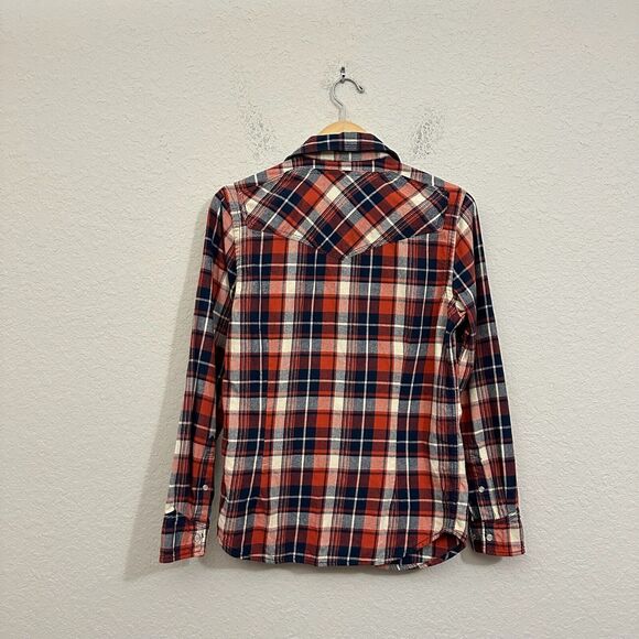 HOWE L/S Plaid Pearl Snap Western Shirt w 2-Pockets in Multicolor - Picture 4 of 9